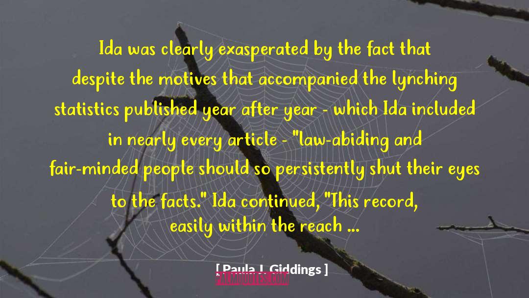 Abiding quotes by Paula J. Giddings