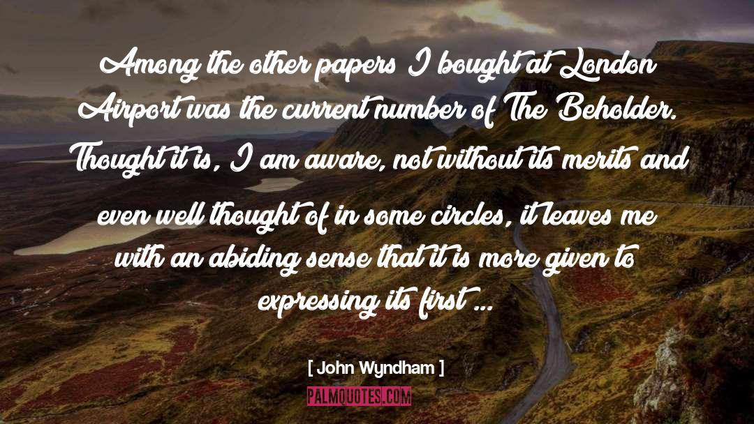 Abiding quotes by John Wyndham