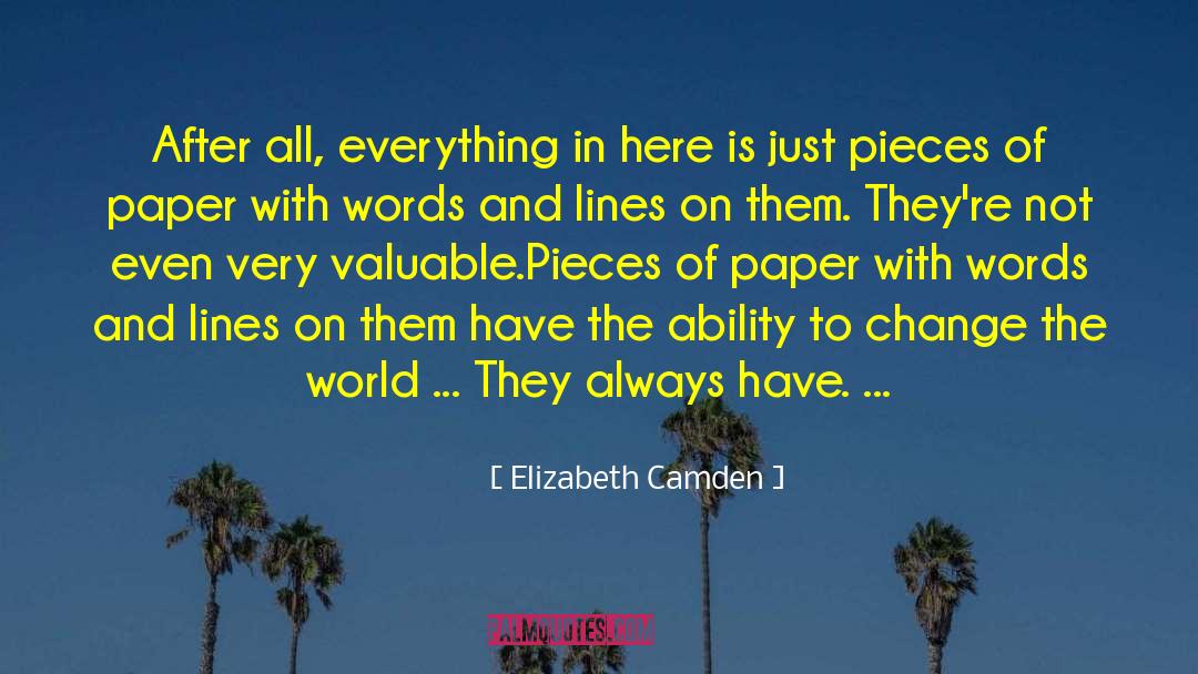 Ability To Change quotes by Elizabeth Camden