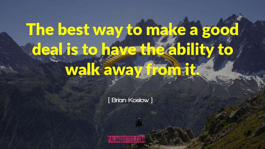 Ability To Communicate quotes by Brian Koslow