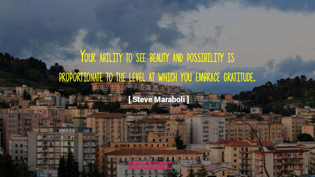 Ability To See Beauty quotes by Steve Maraboli