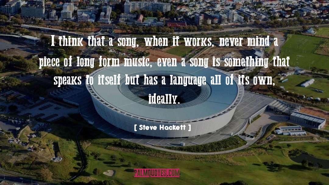 Ability To Speak quotes by Steve Hackett