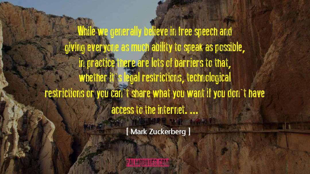 Ability To Speak quotes by Mark Zuckerberg