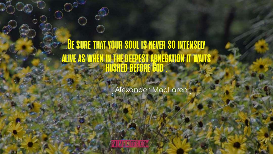 Abnegation quotes by Alexander MacLaren