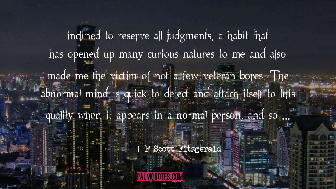 Abnormal quotes by F Scott Fitzgerald