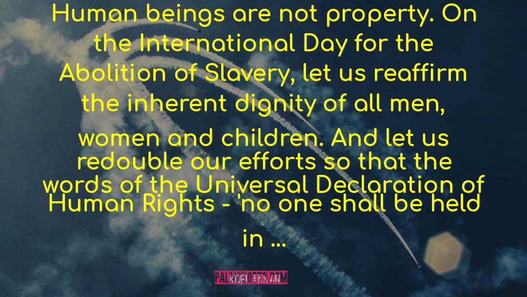 Abolition quotes by Kofi Annan