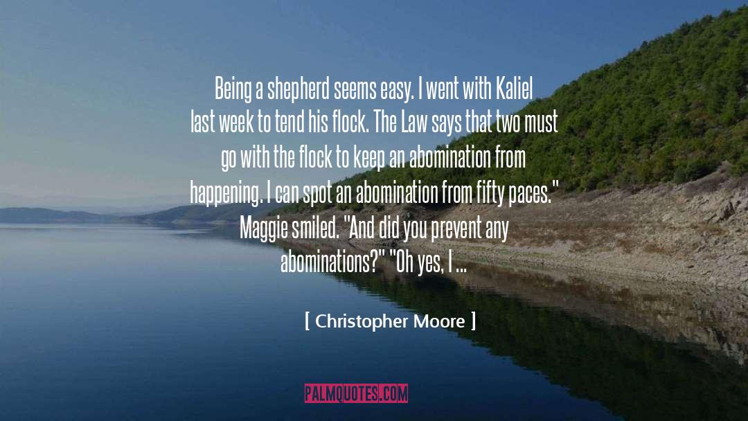 Abomination quotes by Christopher Moore