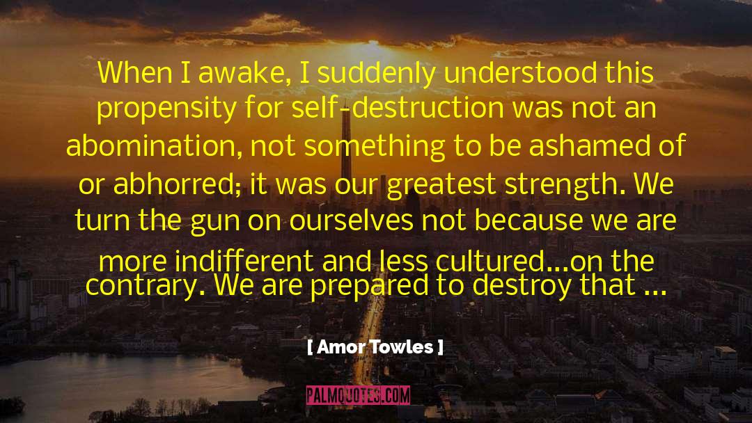 Abomination quotes by Amor Towles