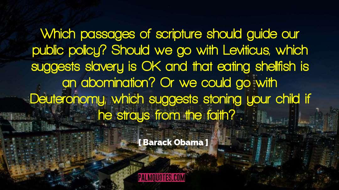 Abomination quotes by Barack Obama