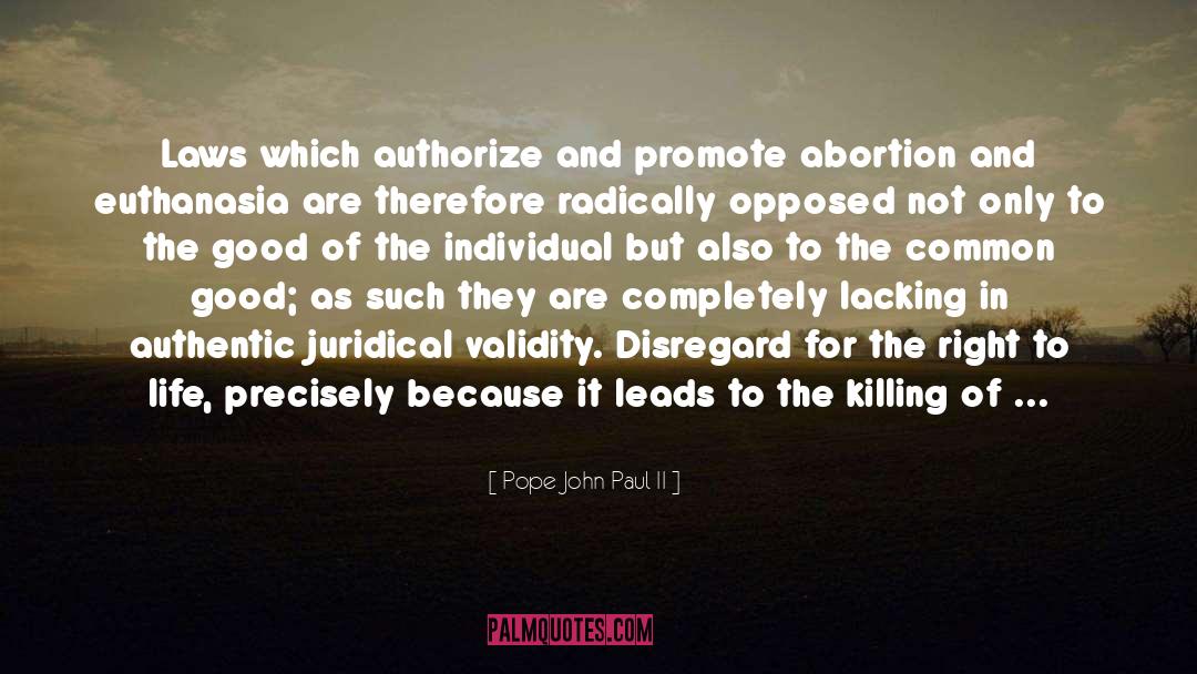 Abortion Facts quotes by Pope John Paul II