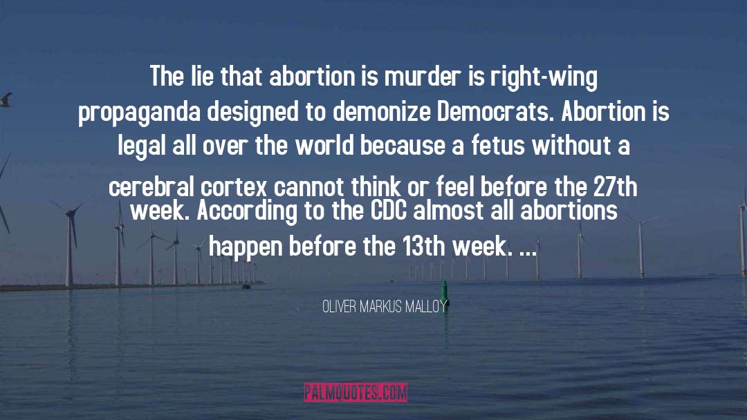 Abortion Rights quotes by Oliver Markus Malloy