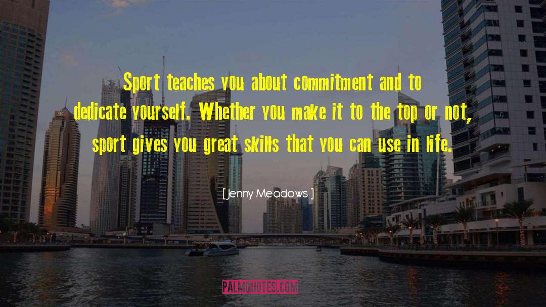 About Commitment quotes by Jenny Meadows