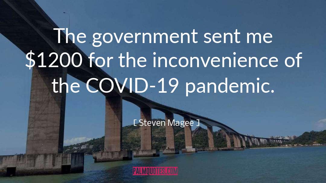 About Covid 19 quotes by Steven Magee