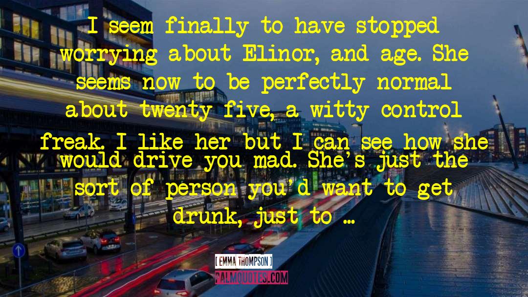 About Elinor quotes by Emma Thompson