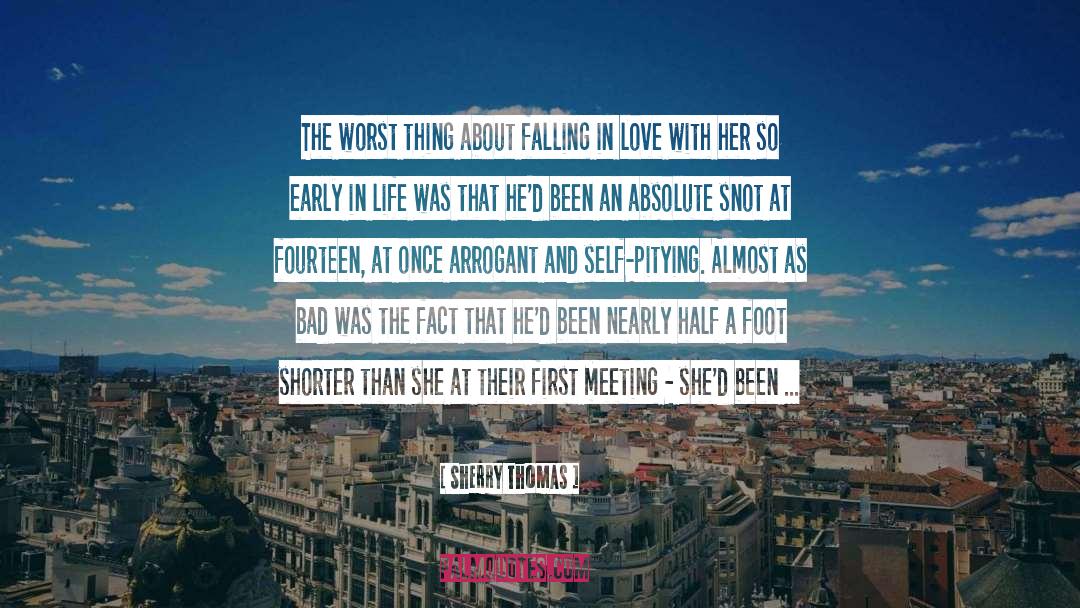 About Falling In Love quotes by Sherry Thomas