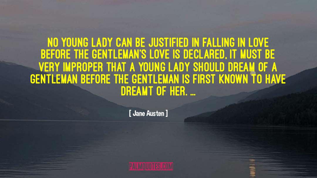 About Falling In Love quotes by Jane Austen