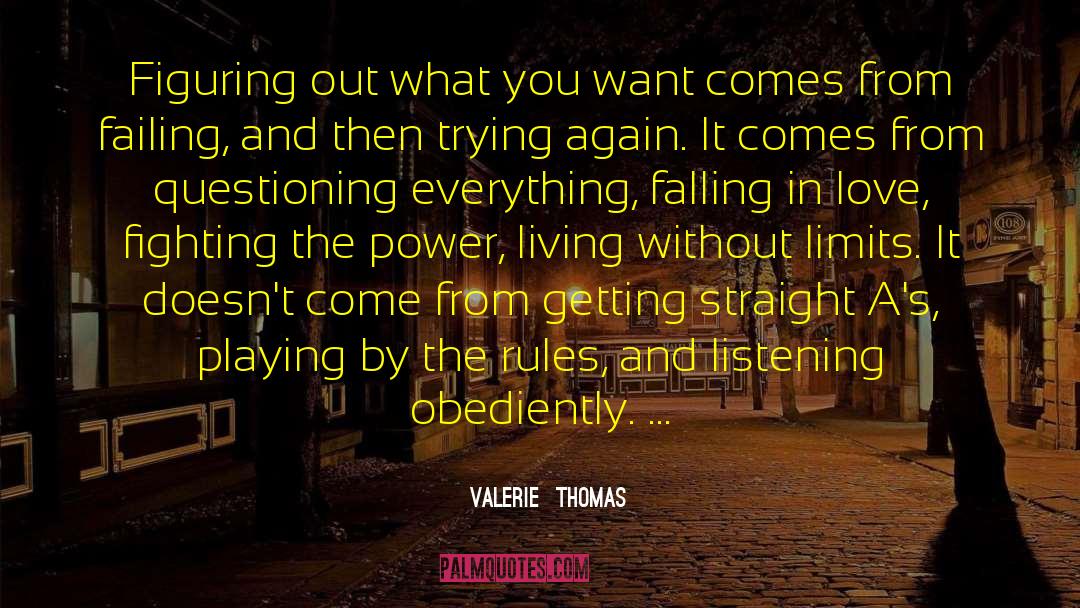 About Falling In Love quotes by Valerie  Thomas