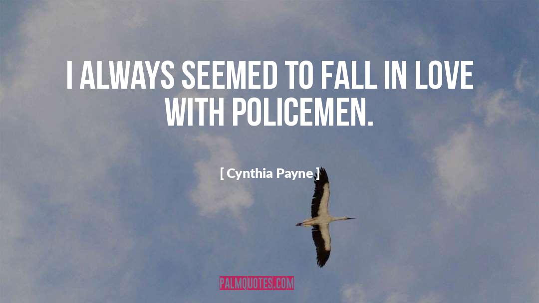 About Falling In Love quotes by Cynthia Payne