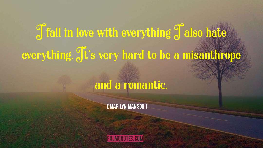 About Falling In Love quotes by Marilyn Manson