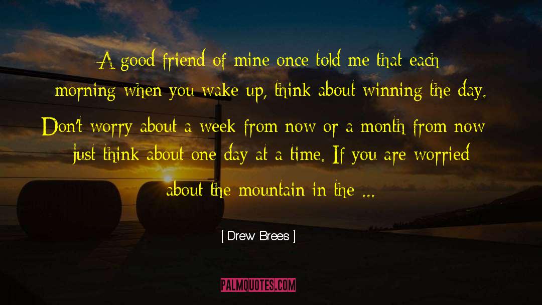 About Good Friend quotes by Drew Brees