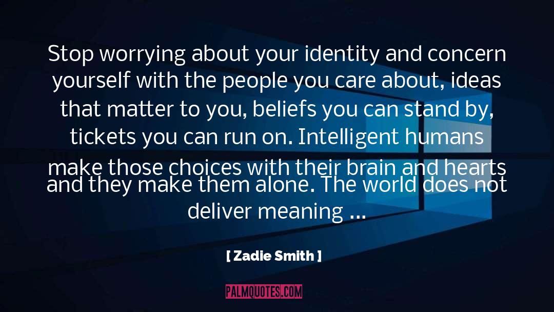 About Ideas quotes by Zadie Smith