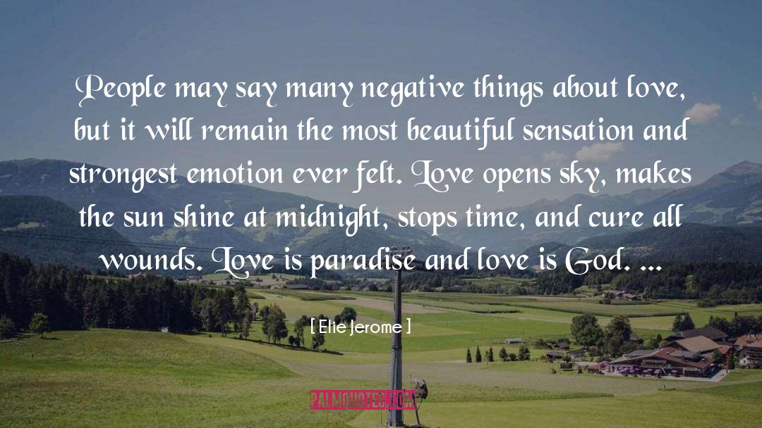 About Love quotes by Elie Jerome