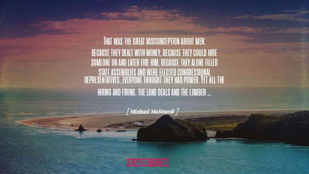 About Men quotes by Michael McDowell