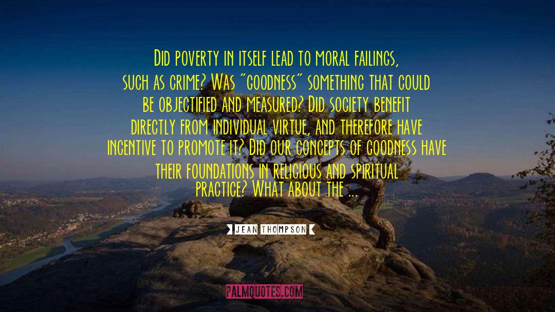 About Poverty quotes by Jean Thompson