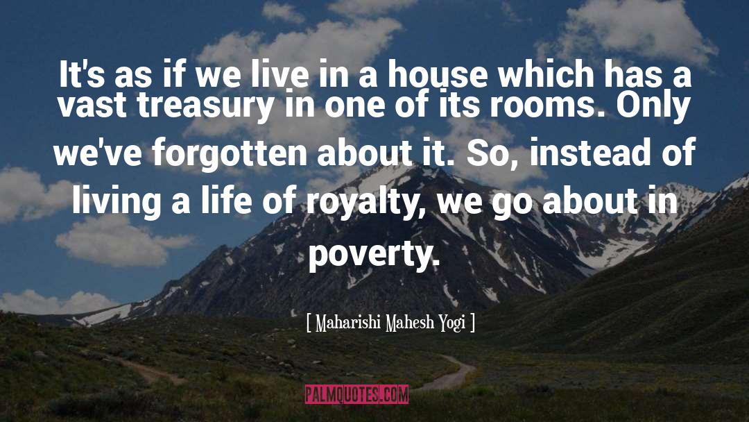 About Poverty quotes by Maharishi Mahesh Yogi