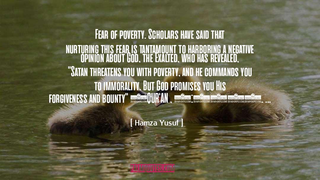 About Poverty quotes by Hamza Yusuf