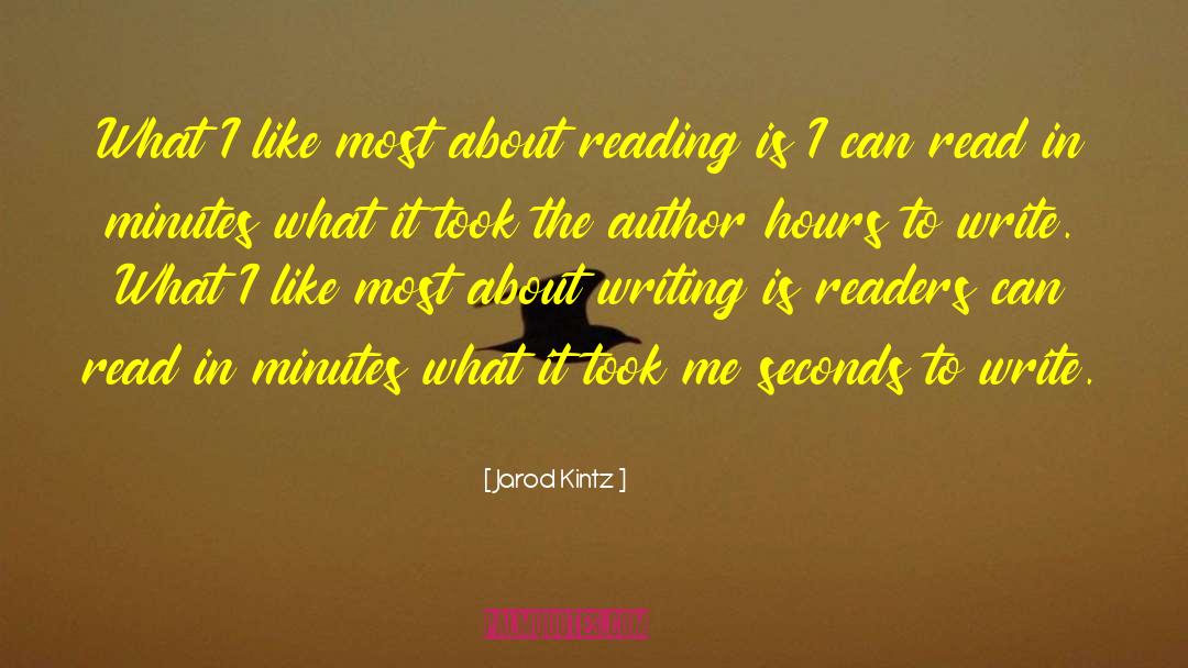 About Reading quotes by Jarod Kintz