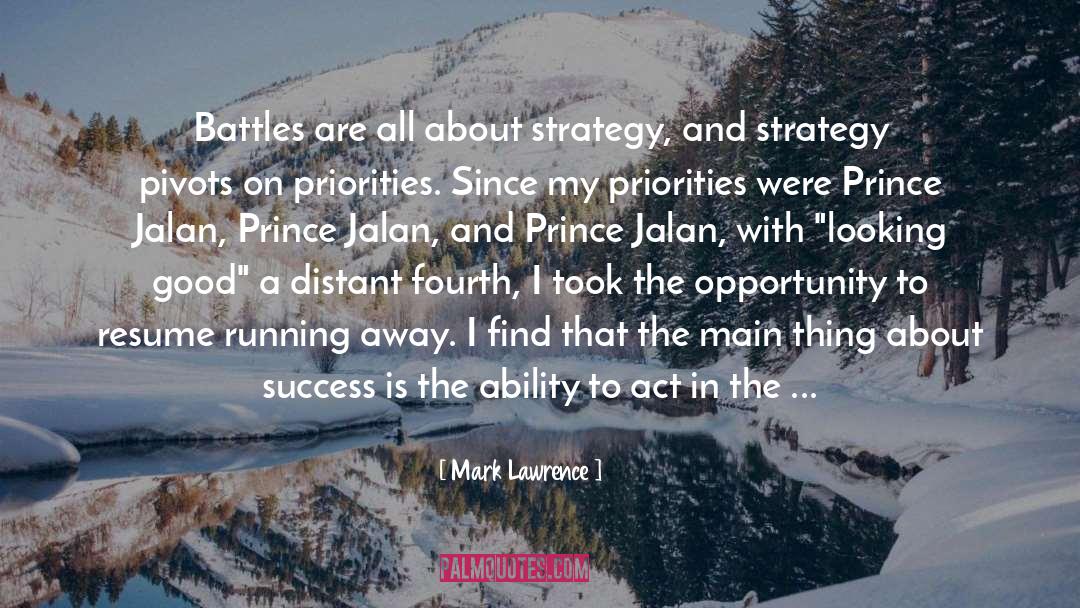 About Success quotes by Mark Lawrence