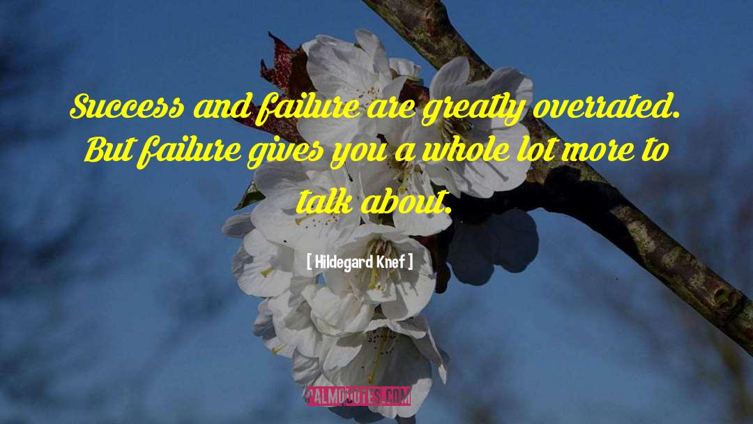 About Success quotes by Hildegard Knef