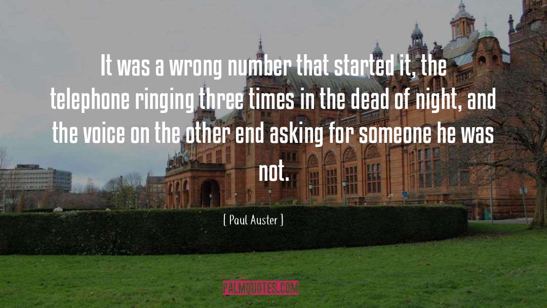 About That Night quotes by Paul Auster