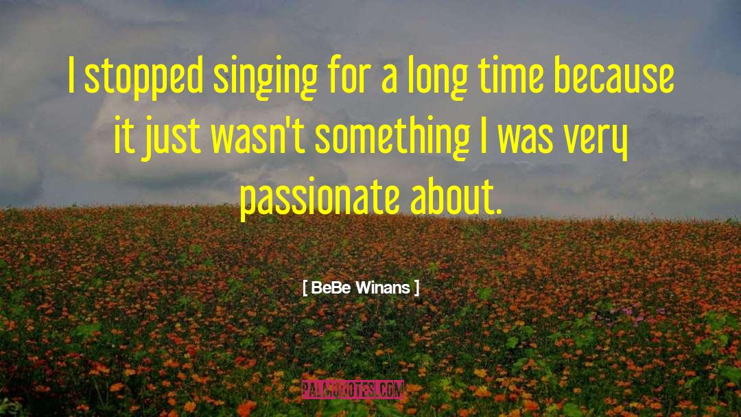 About Time quotes by BeBe Winans