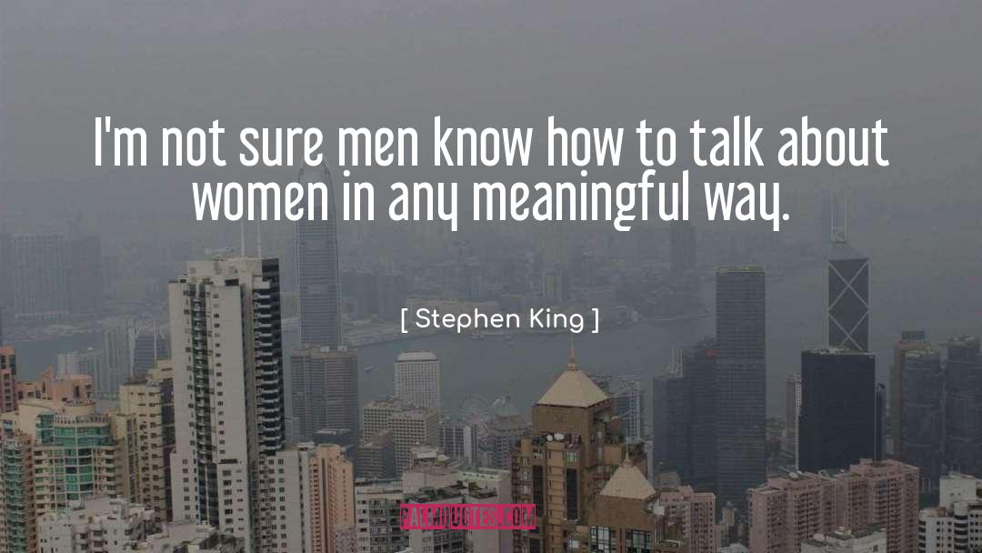 About Women quotes by Stephen King