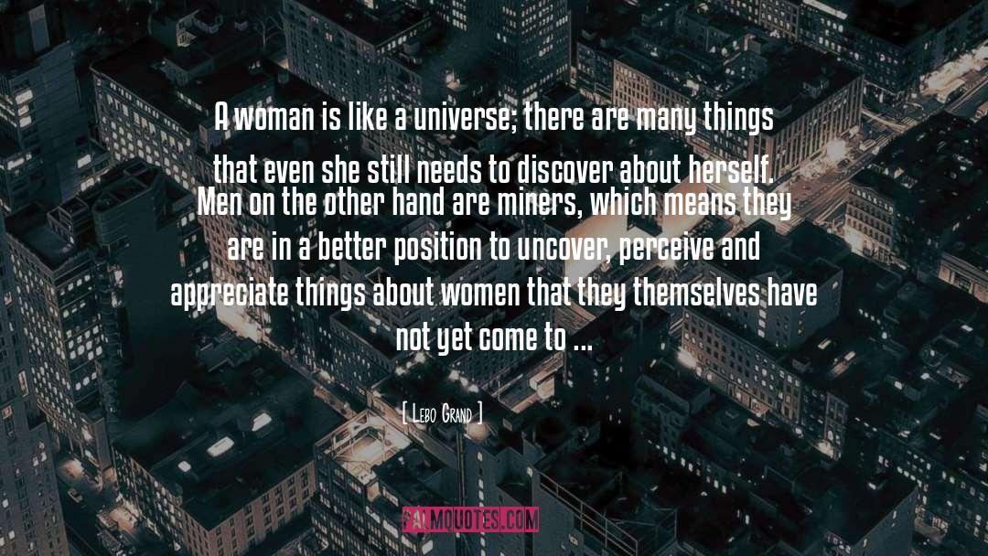 About Women quotes by Lebo Grand