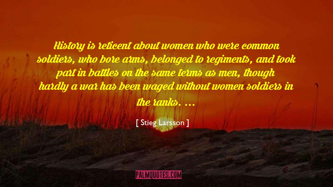 About Women quotes by Stieg Larsson