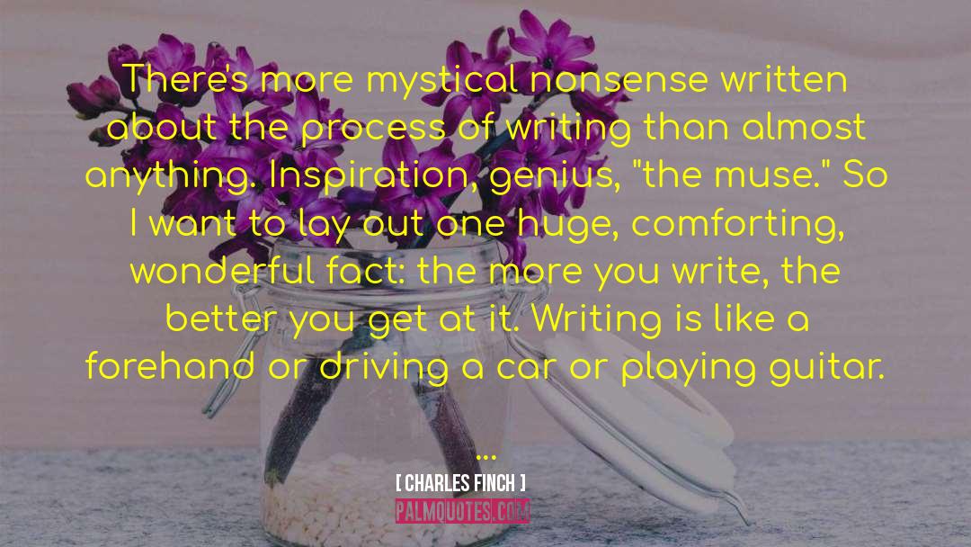 About Writing Poetry quotes by Charles Finch