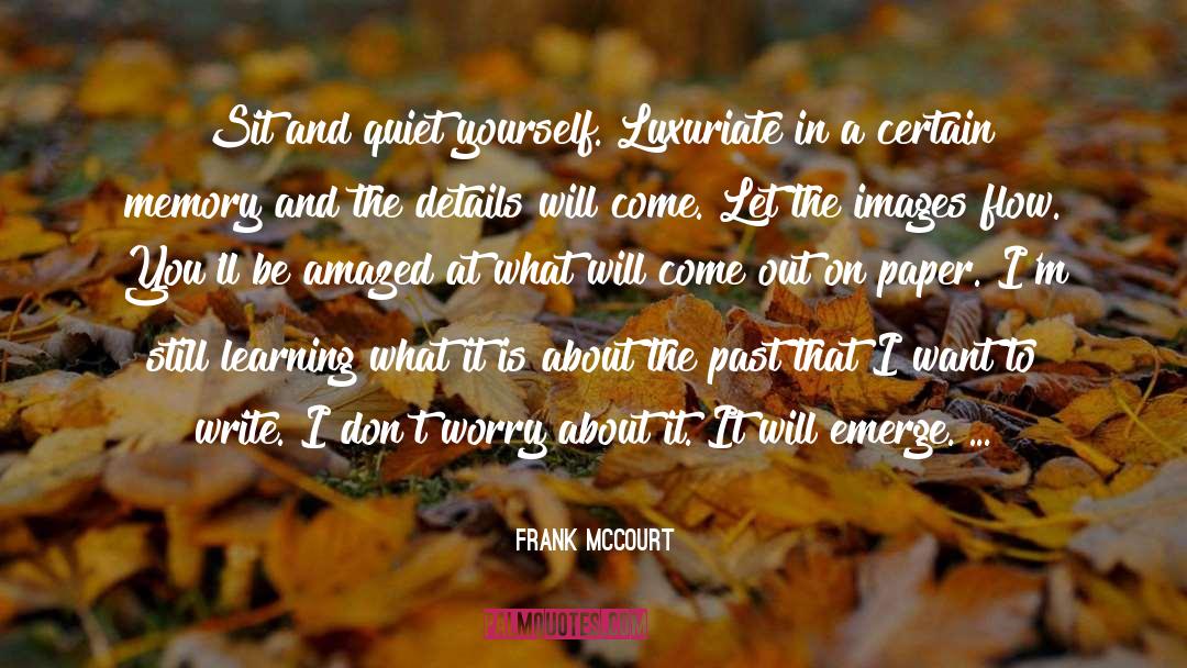 About Writing Poetry quotes by Frank McCourt