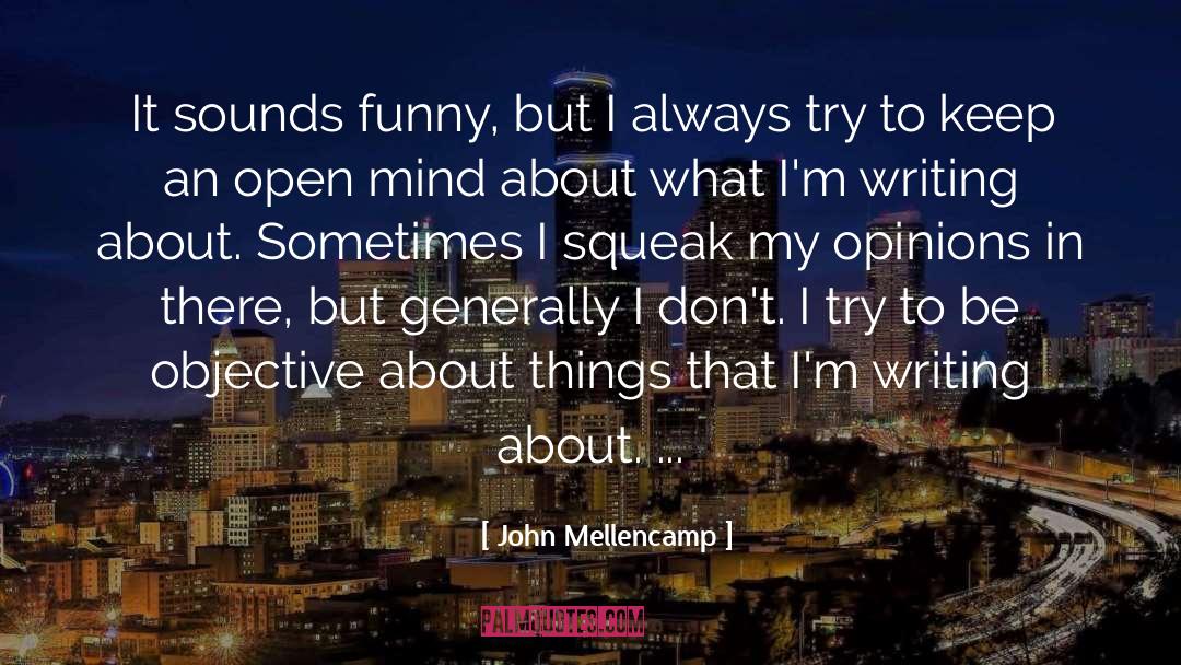 About Writing Poetry quotes by John Mellencamp