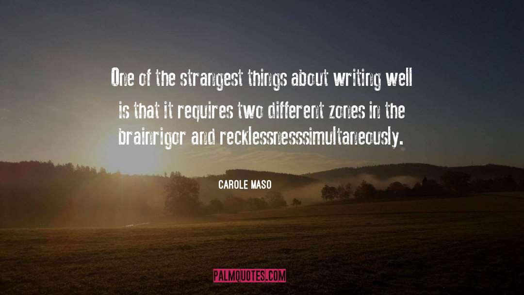 About Writing quotes by Carole Maso