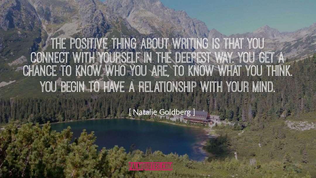 About Writing quotes by Natalie Goldberg