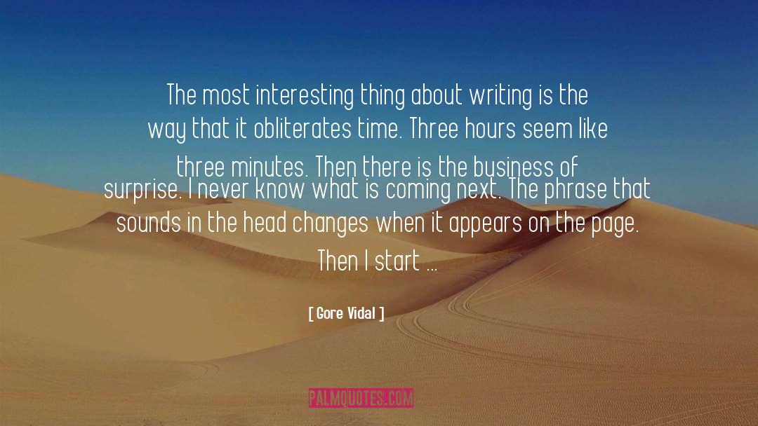 About Writing quotes by Gore Vidal