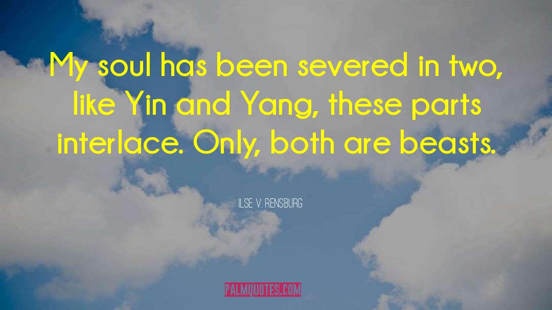 About Yin Yang quotes by Ilse V. Rensburg