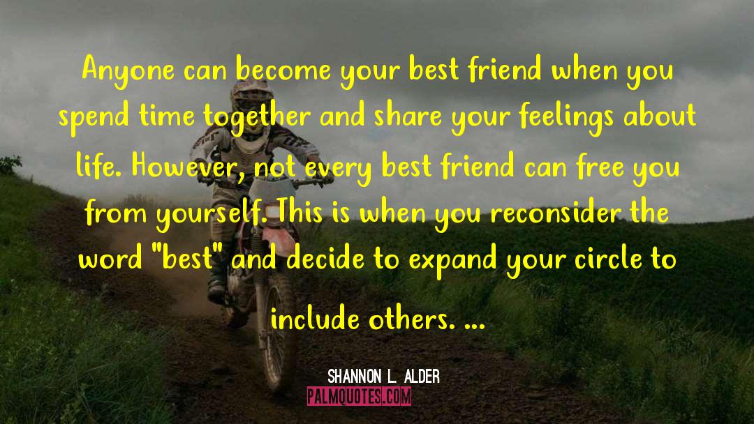 About Yourself Best quotes by Shannon L. Alder
