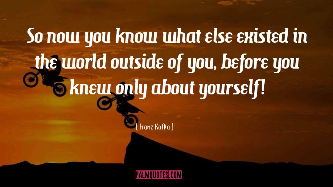 About Yourself quotes by Franz Kafka