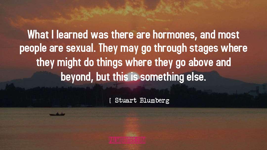 Above And Beyond quotes by Stuart Blumberg