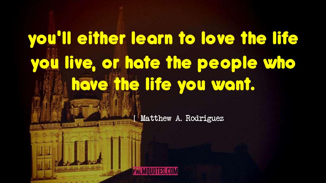 Above Hate quotes by Matthew A. Rodriguez