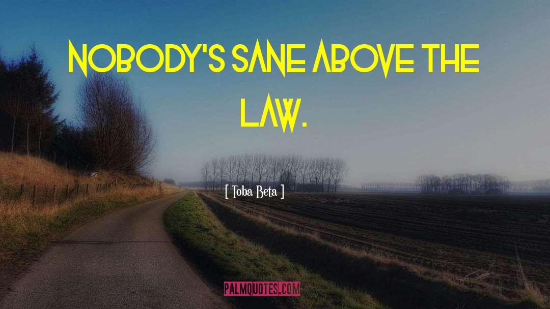Above The Law quotes by Toba Beta